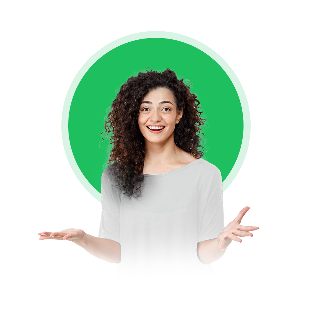 A young woman embraced with engaging interactive eLearning